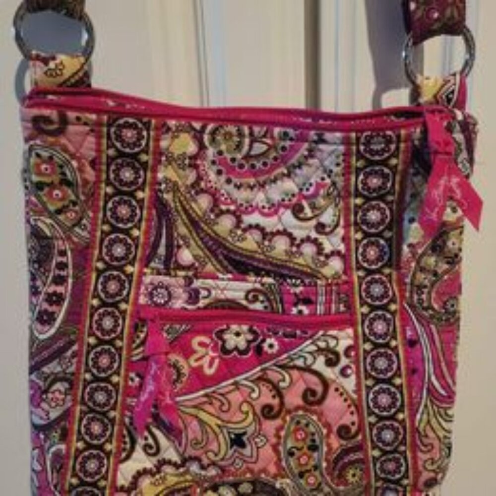 Vera Bradley Very Berry Paisley Hipster Crossbody Purse